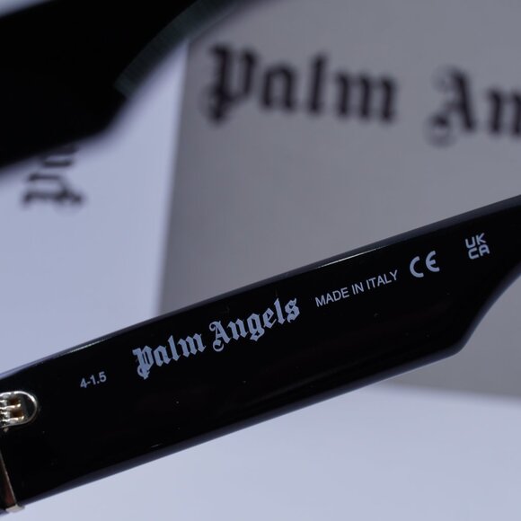 Palm Angels PERI086 HYDE 1045 Rectangle Sunglasses - Black/Blue - Picture 7 of 10